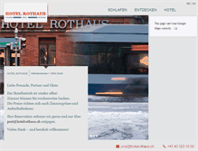 Tablet Screenshot of hotelrothaus.ch